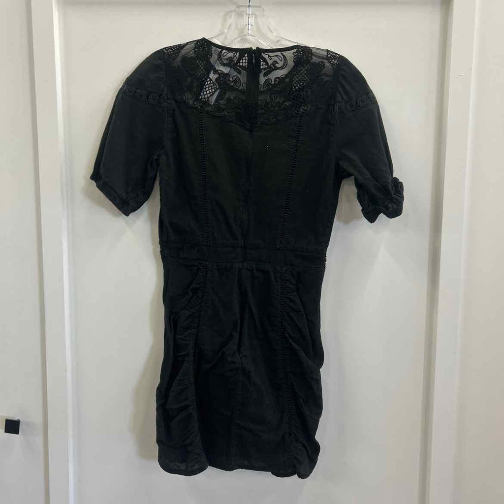 zara Size XS Black Lace Preloved Dress