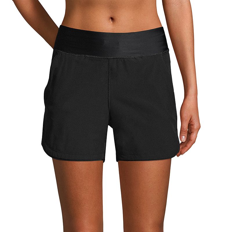 Lands End Size 8 Black New Shorts