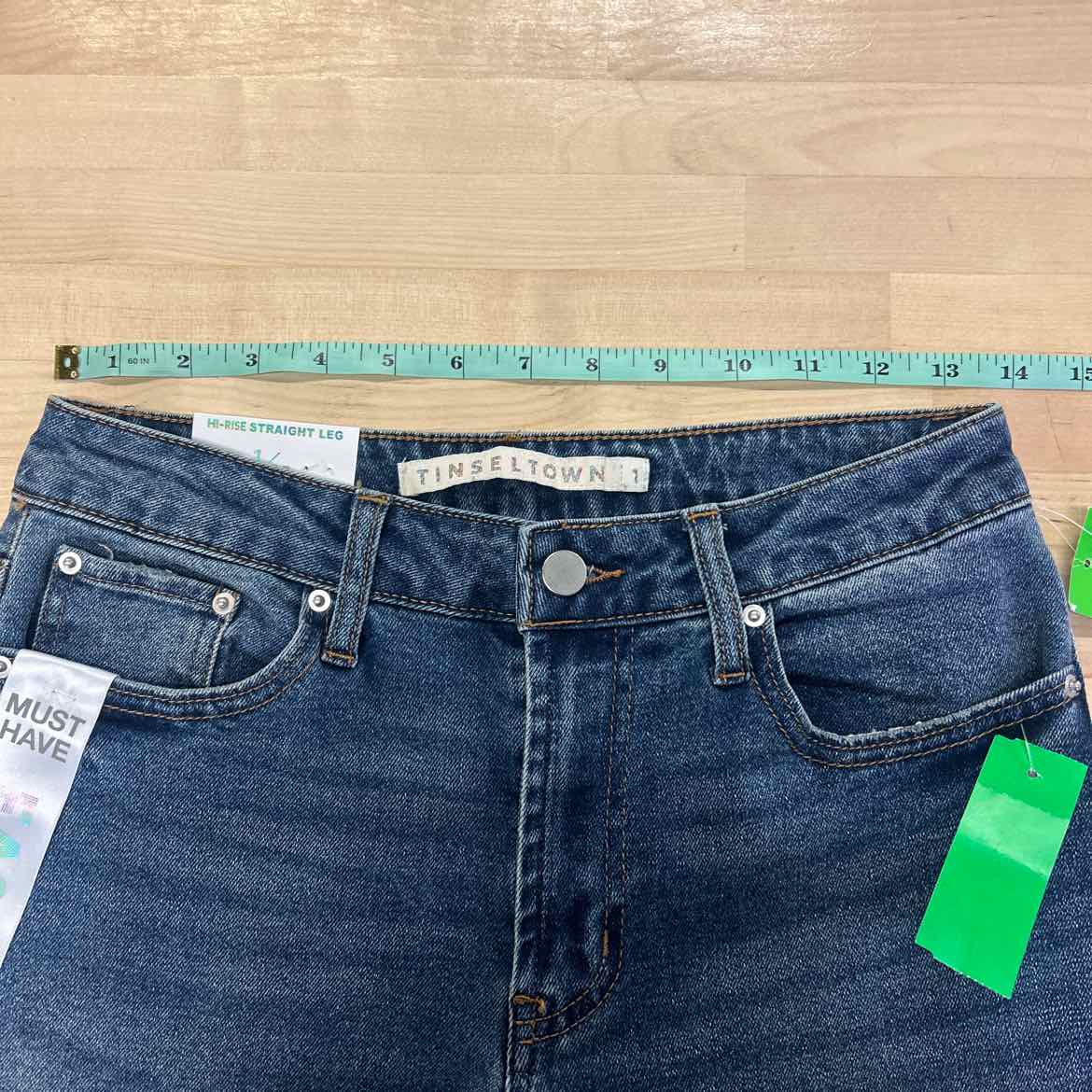 TINSELTOWN Size 1 Blue Denim New Jeans