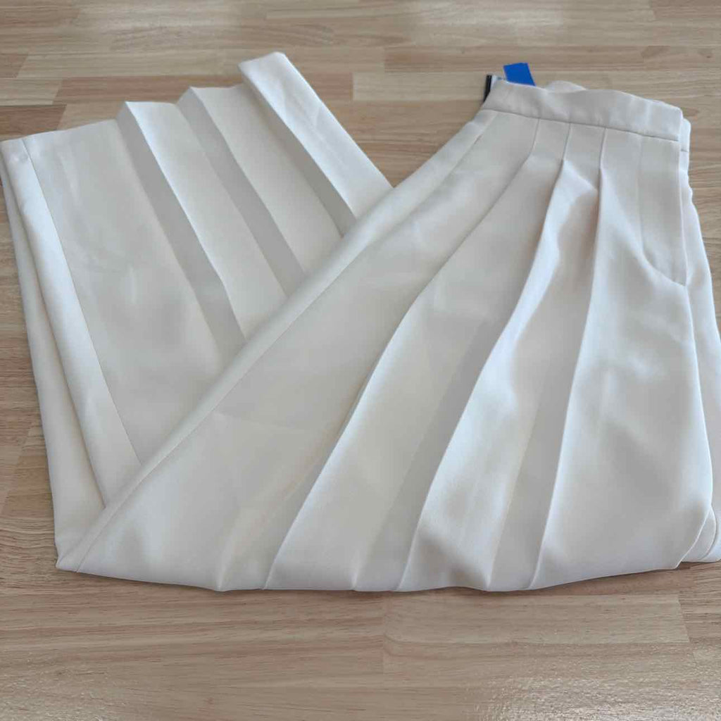 Kenneth Cole Size 2  High-Rise Fly-Front Triple-Pleat Wide-Leg Pants