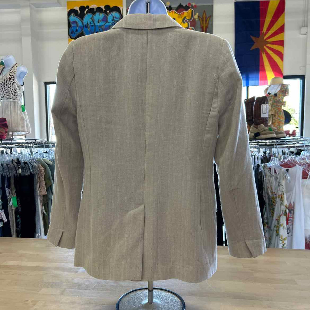 topshop Size 6 Beige Preloved Blazer