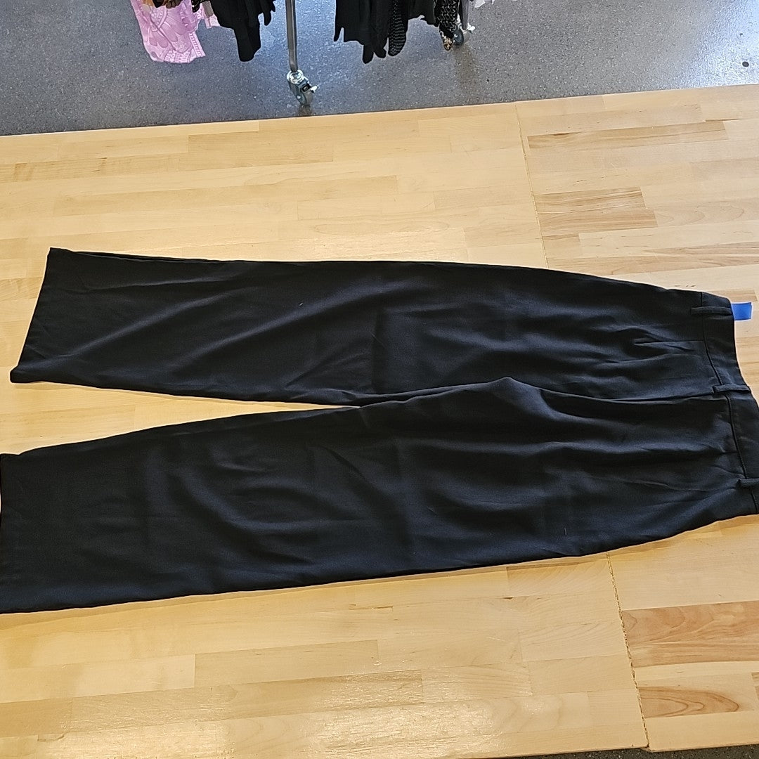 Dazy Size S Black Straight leg Pleated Front Pants