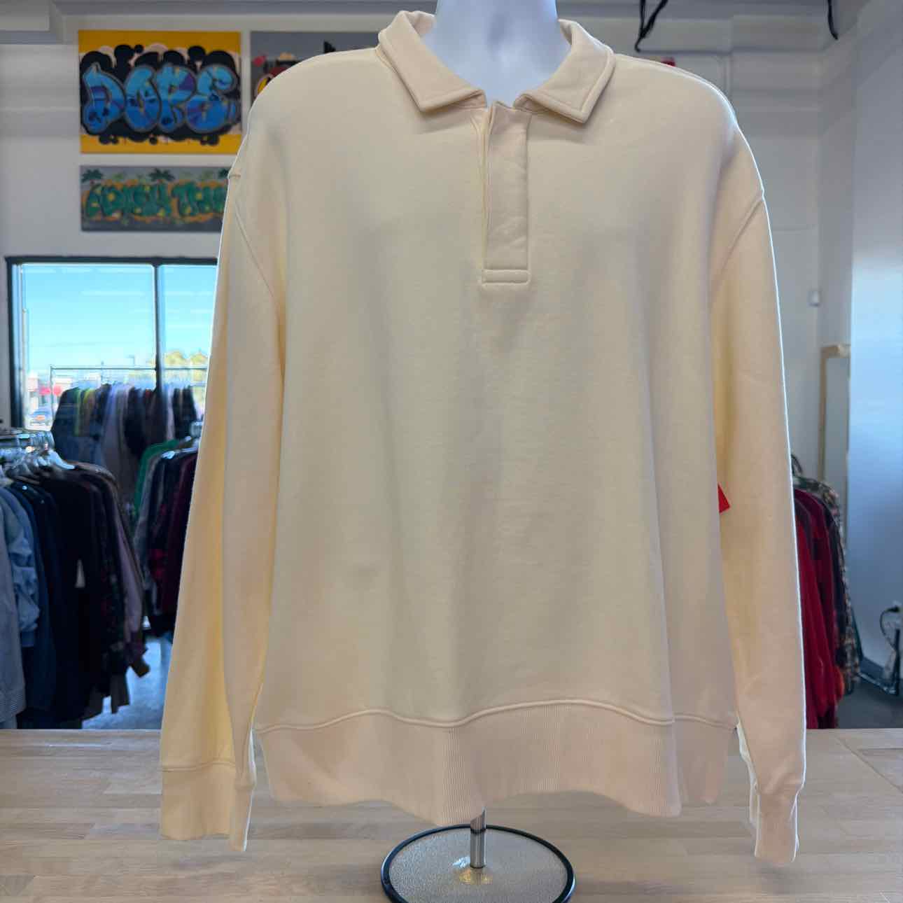 Mode Of One Size XL Cream New MENS Polo