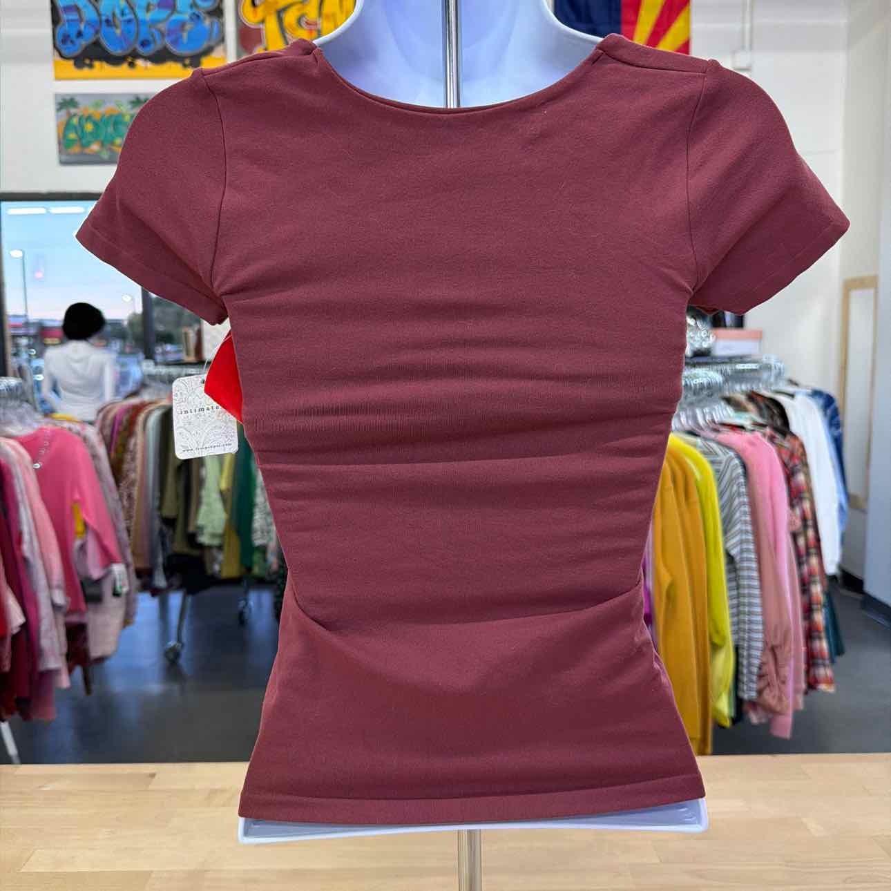 Women's Free People Clean Lines Sunfade Shirt XS/S Nutmeg