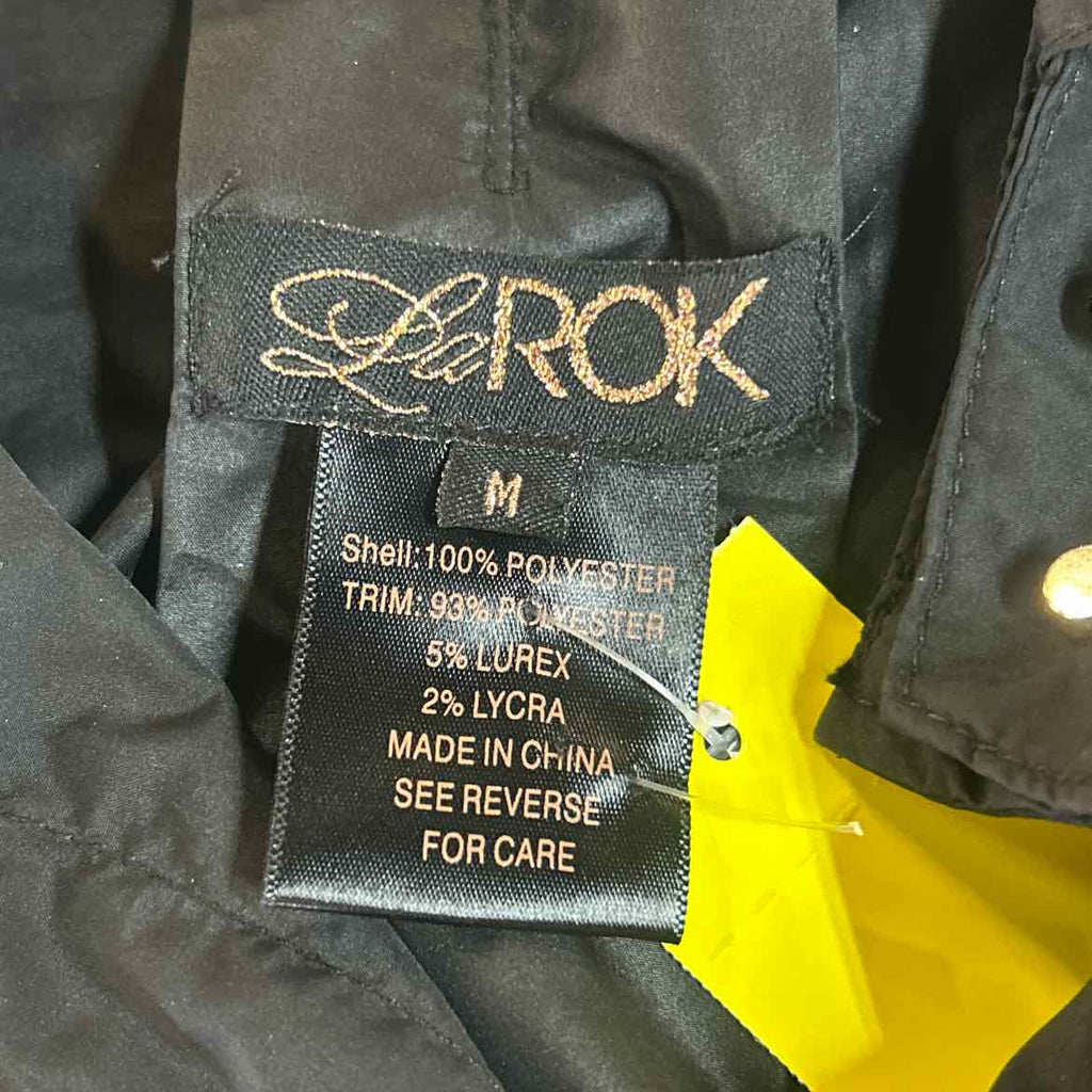 LaRok Size M Black Gold Preloved Jacket