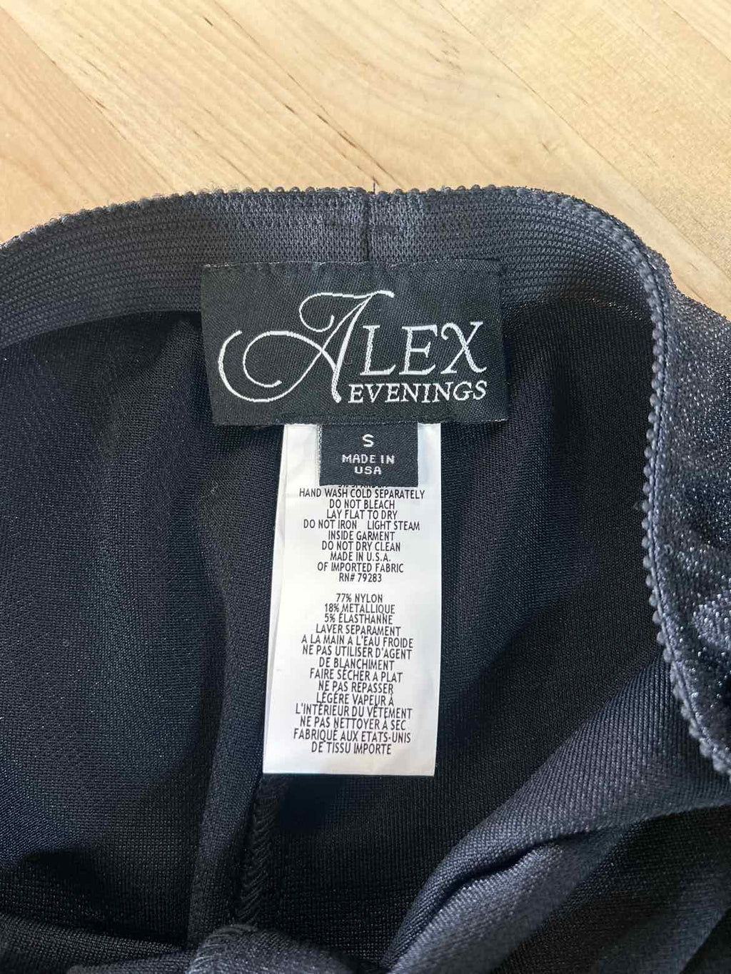 Alex Evenings Size S Black Pants