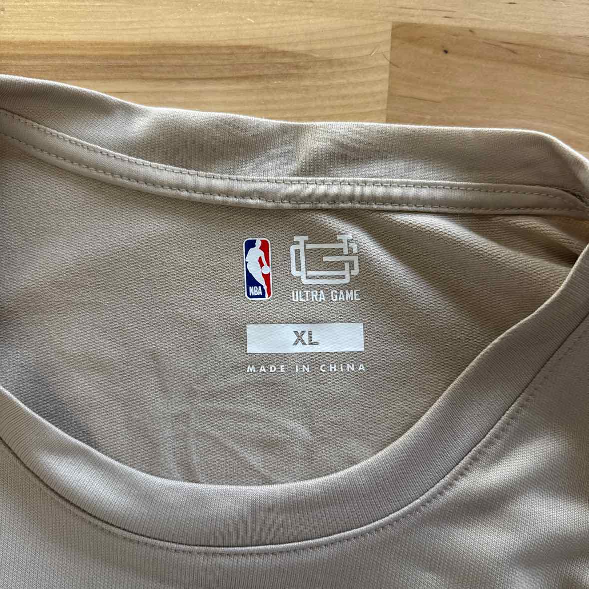 NBA Size XL Tan Jersey