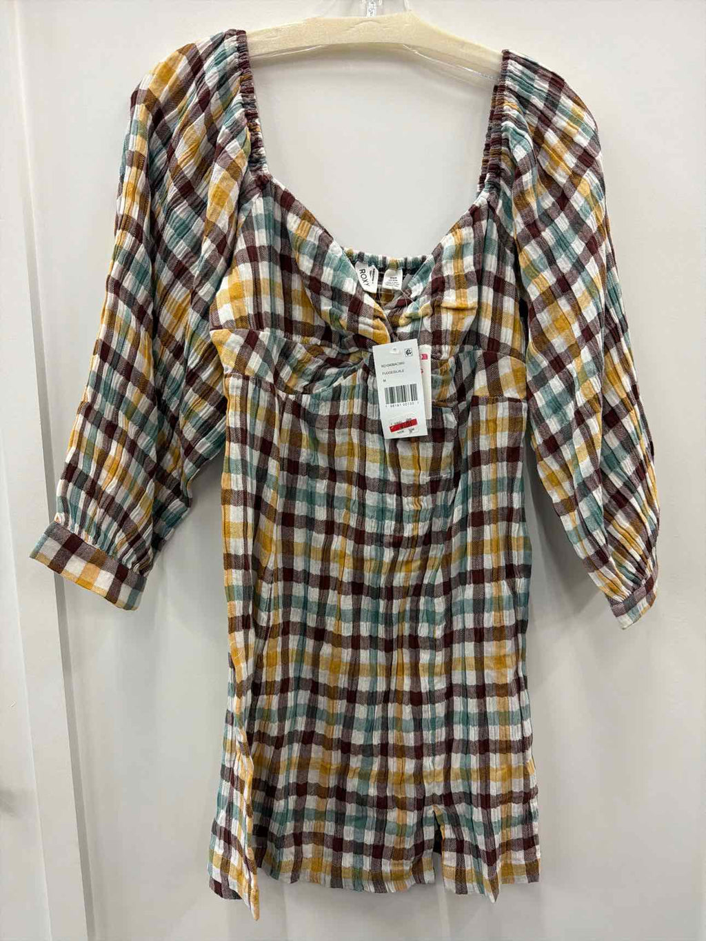 ROXY Moonlight Shores Plaid Dress