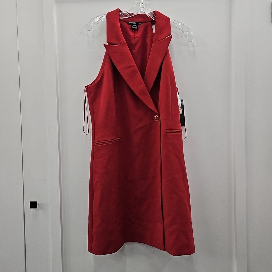 Whisper Halter Blazer Dress French Connection Dresses Red 10
