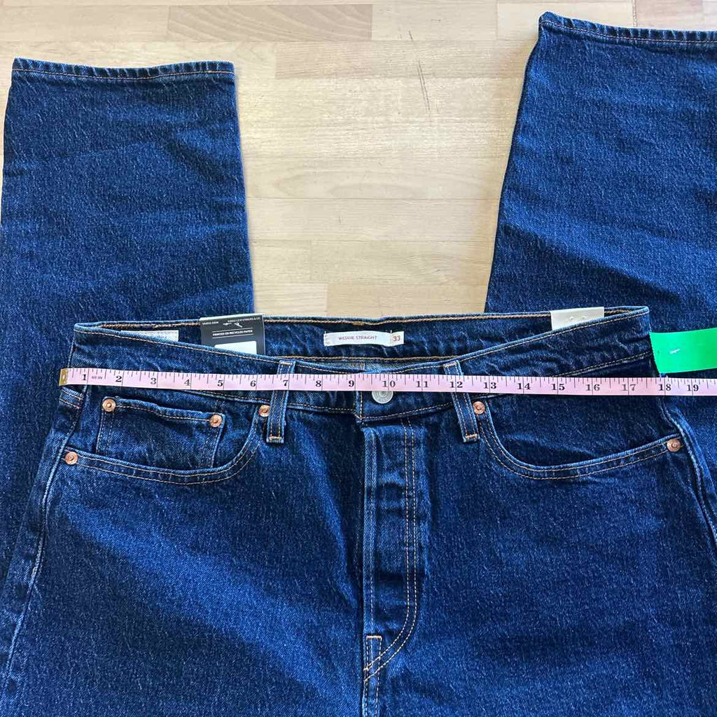 Levi's Size 33x26 Blue Denim New Jeans