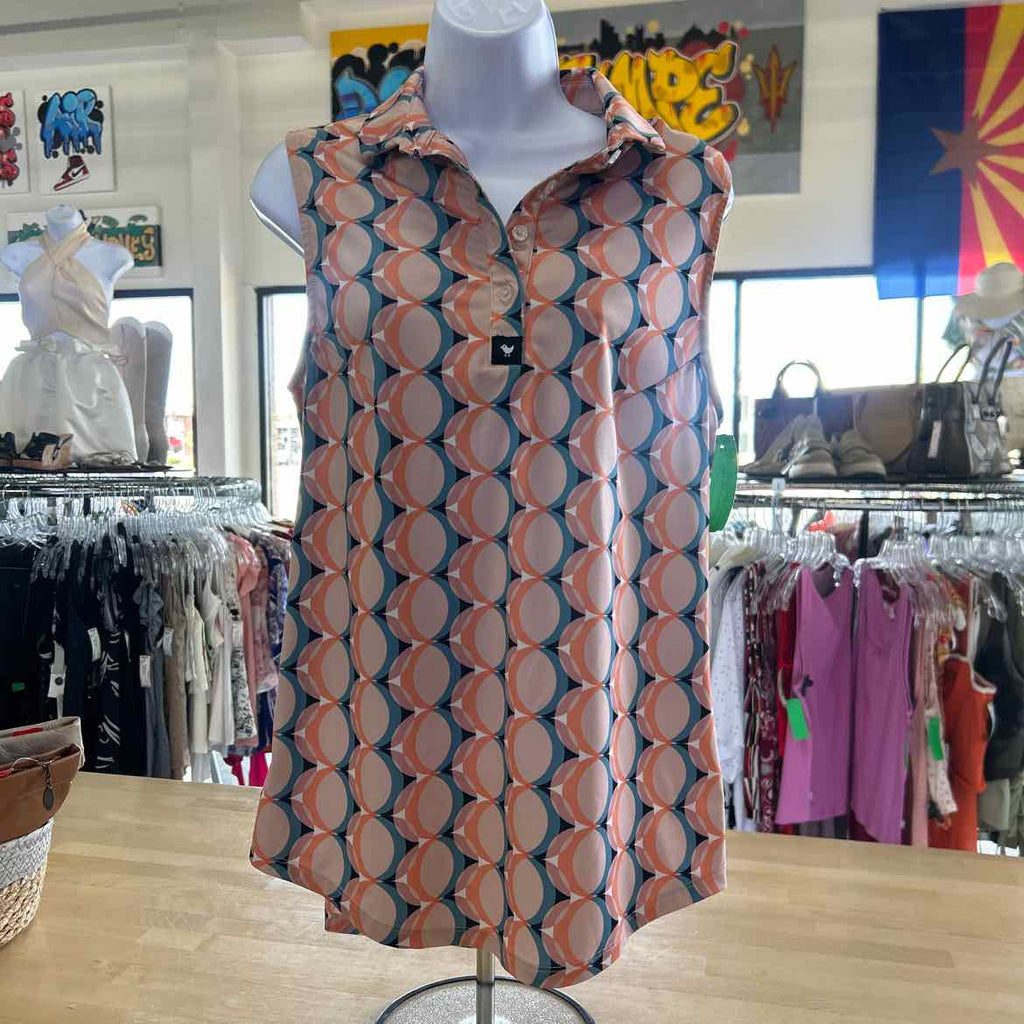 Bad Birdie Size L Orange Preloved Tank