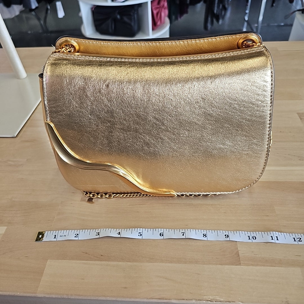 Donna Karan New York Malverne Metallic Crossbody Bag - Gold