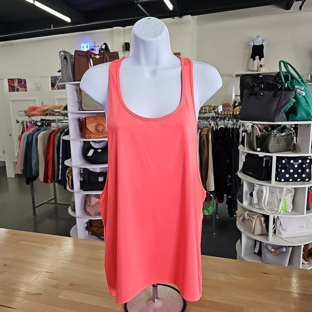 Fabletics Size L Coral Preloved Athletic Tank