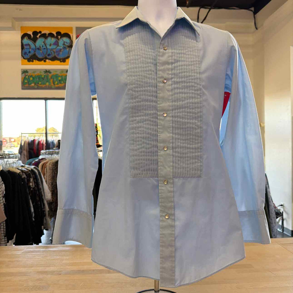 Size M Blue Preloved MENS Button Down Shirt