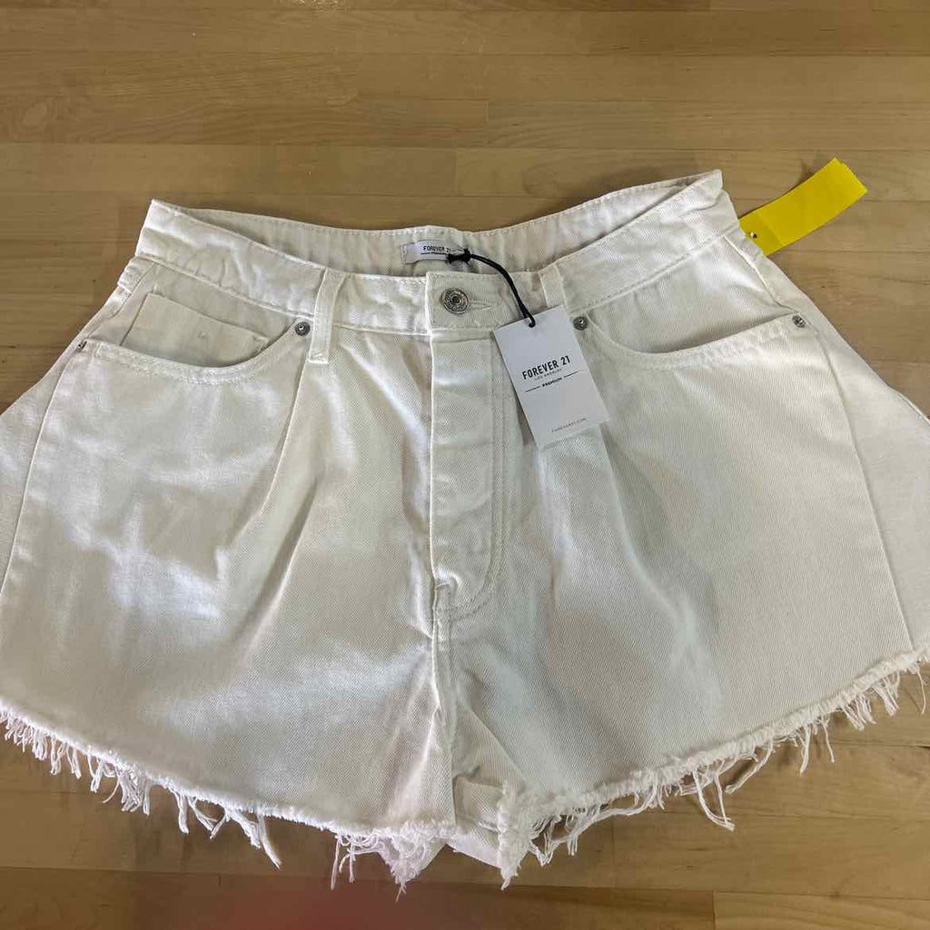 Forever 21 Women Size 29 White New Shorts