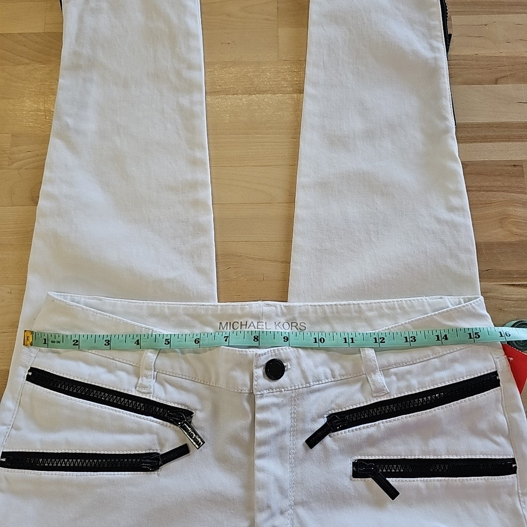 Michael Kors Size 6 White Denim Preloved Jeans