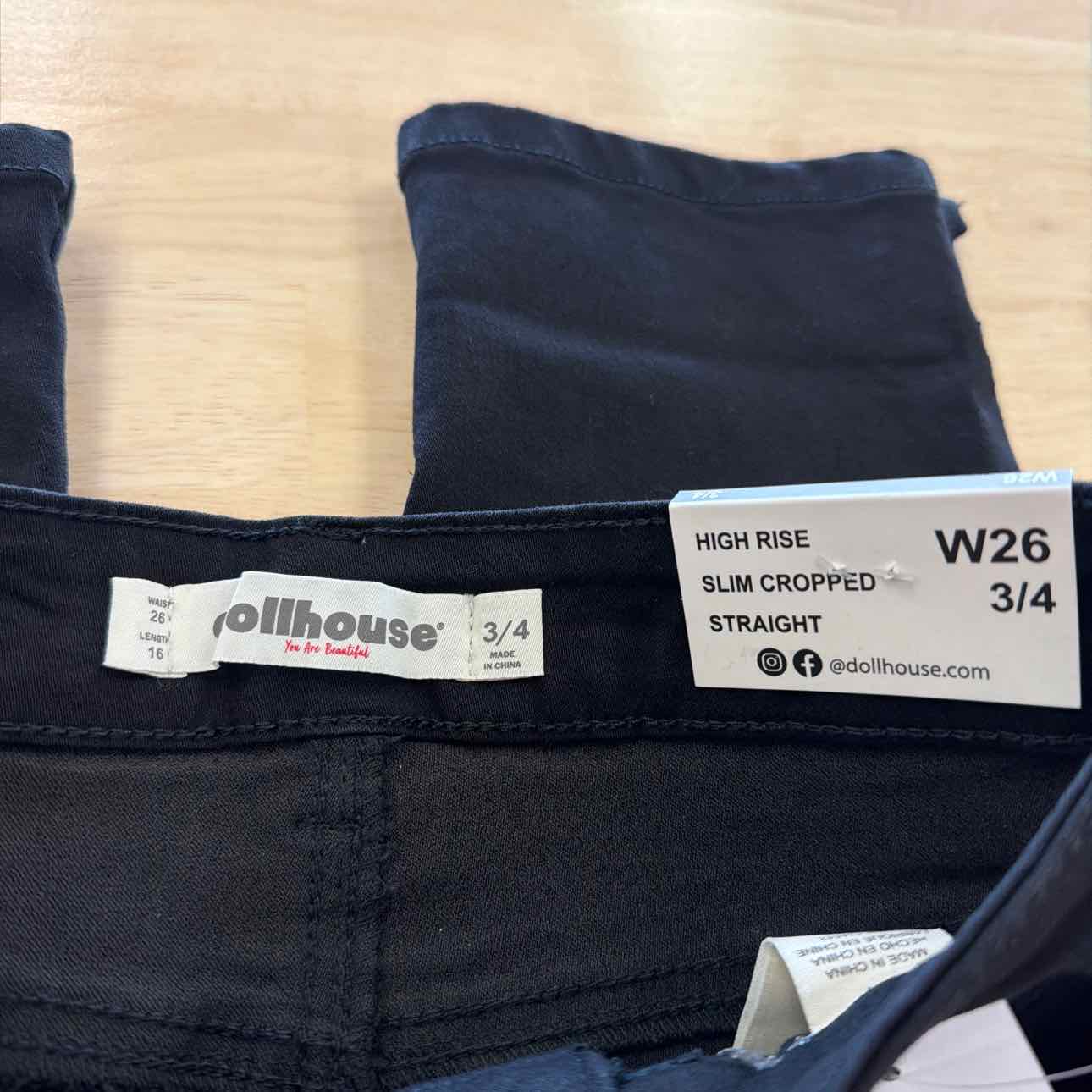 dollhouse Women Size 26 Black New Shorts