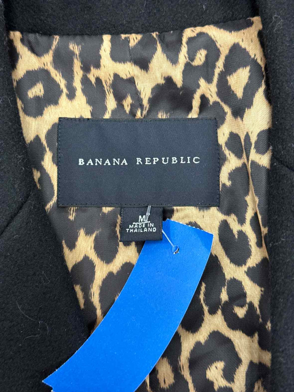 Banana Republic Size M Black Preloved Trenchcoat
