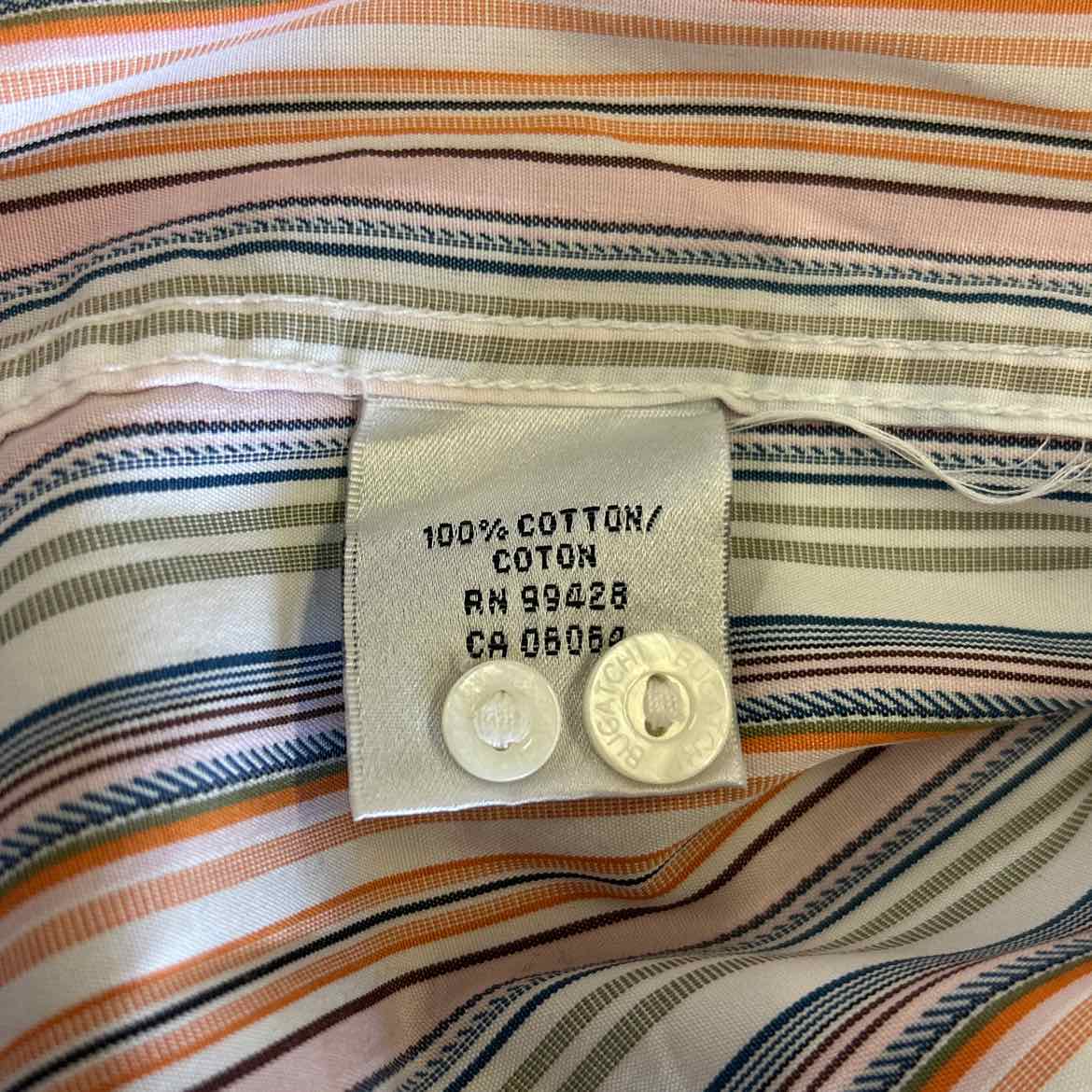 Bugatchi Size XL Pink Preloved MENS Button Down Shirt
