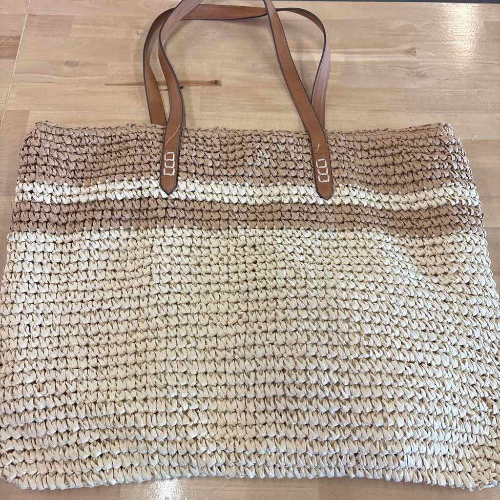 Style Co Extra-Large Shell Straw Tote Seashells