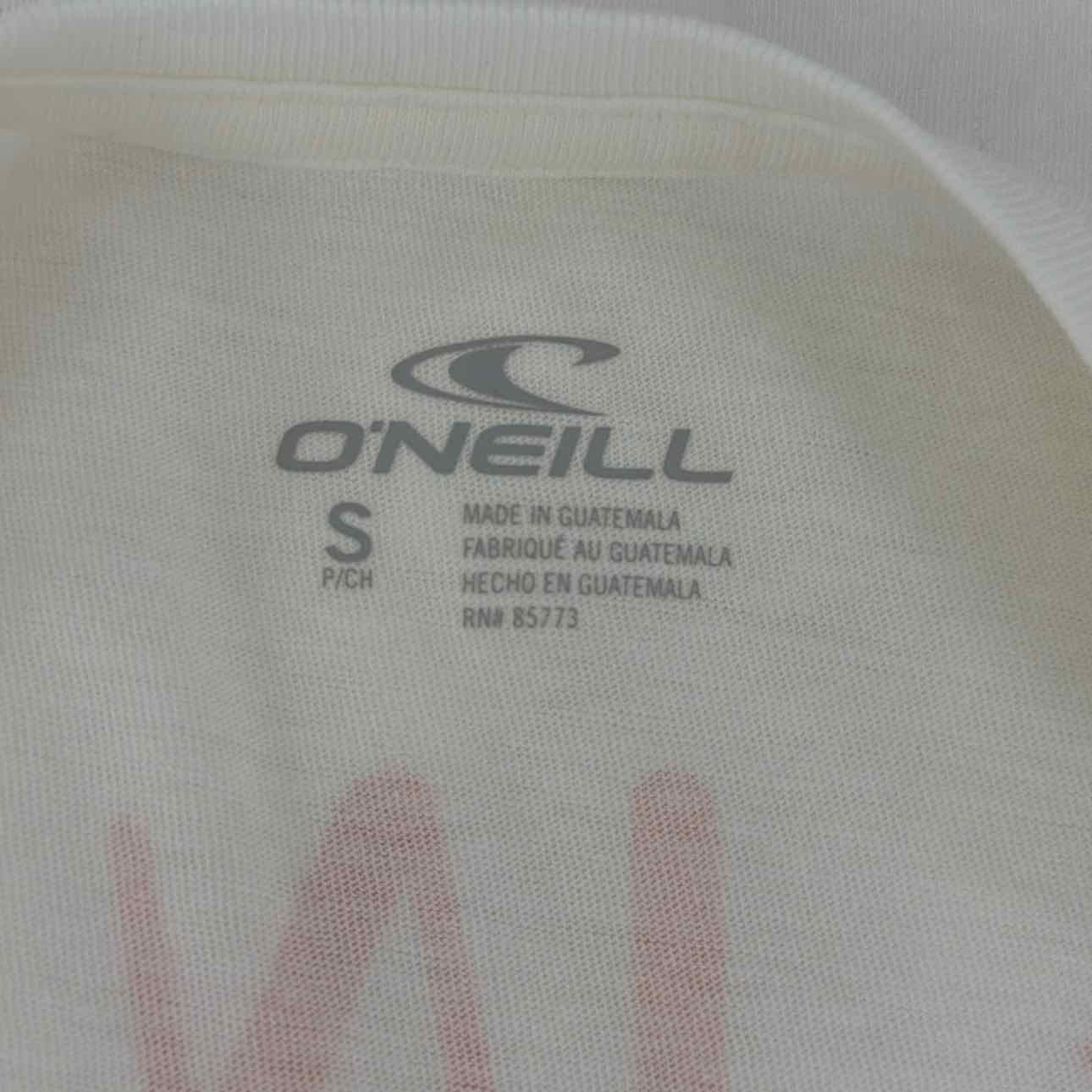 O'Neil Size S Byron Palms Cotton Crewneck T-Shirt