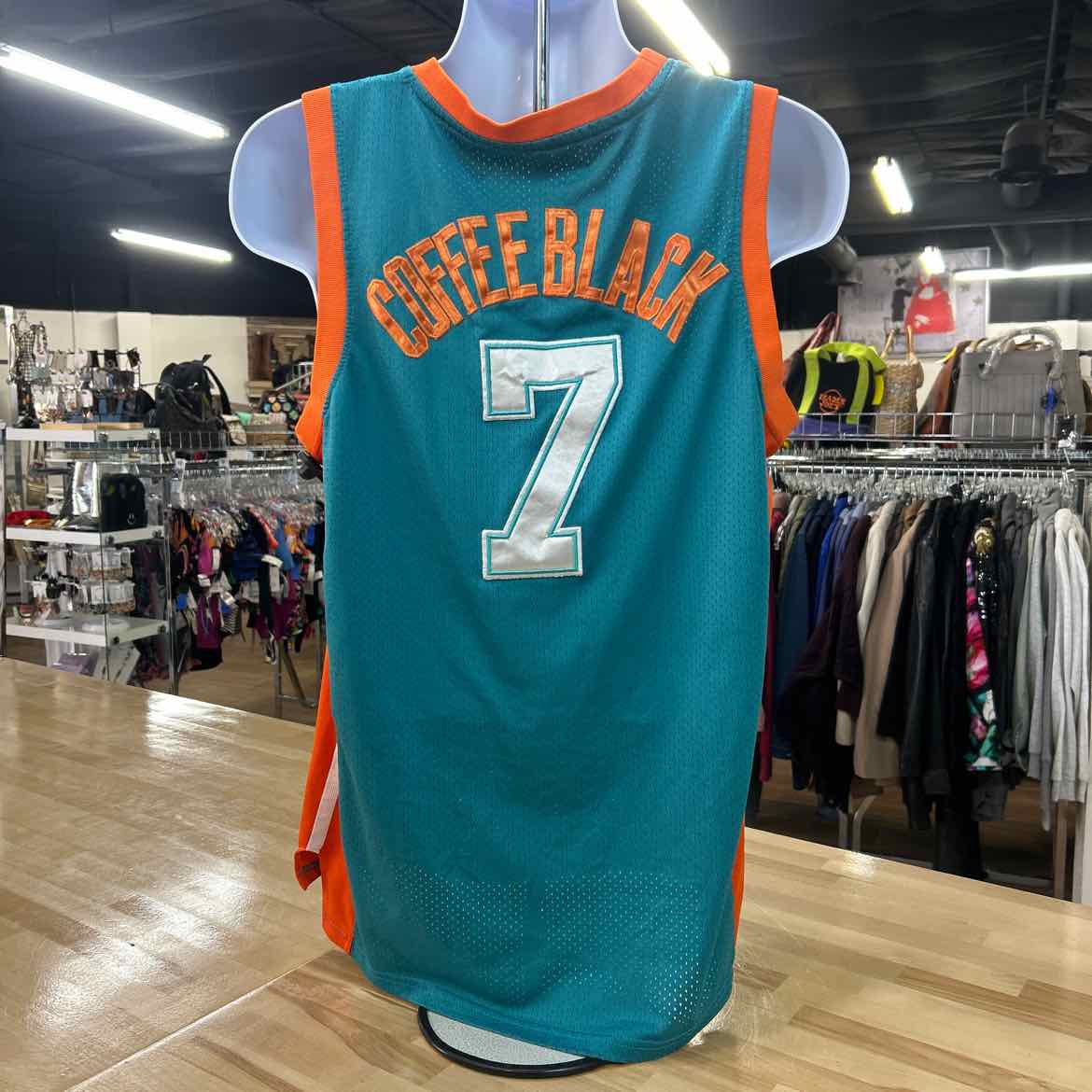 Size M Teal Orange MENS Jersey