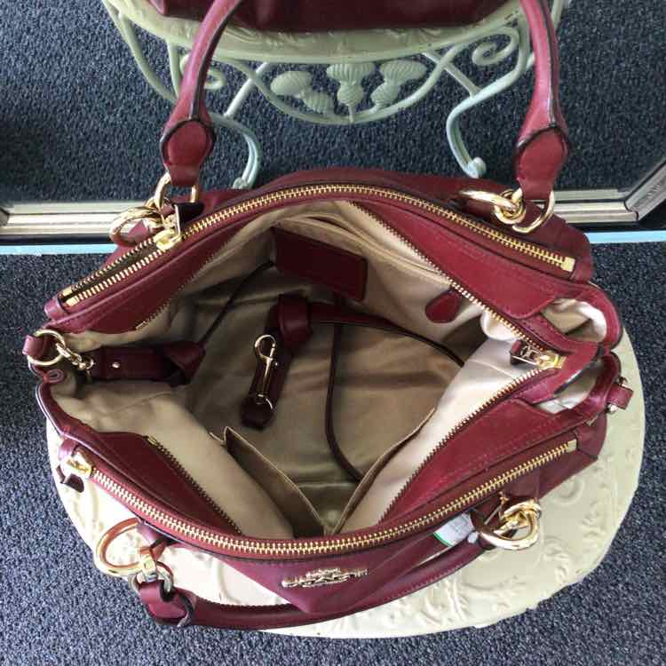 Coach Maroon Handbag