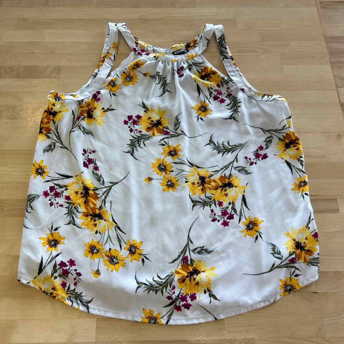 Express Size XL White Tank