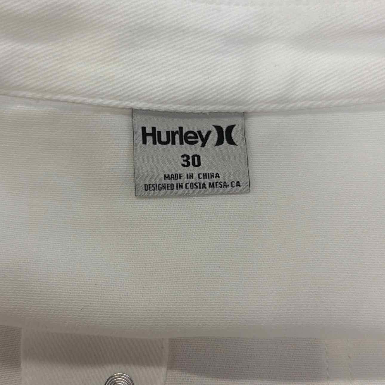 Hurley Juniors' Tracy Button-Front Mini Skirt - White