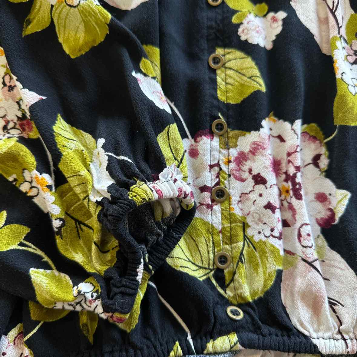 ANA Size S Black Blouse