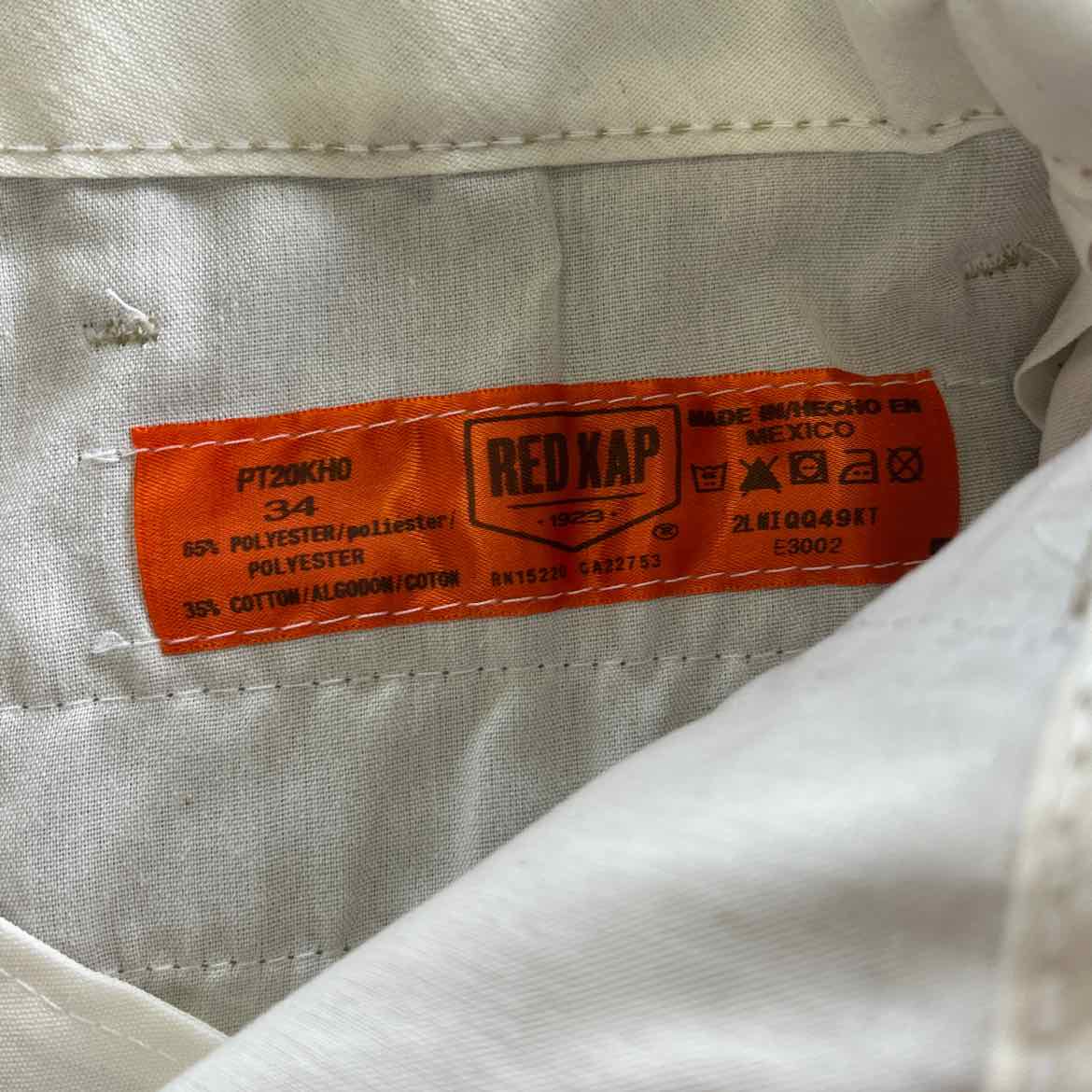 Red Kap Size 34 Tan MENS Pants