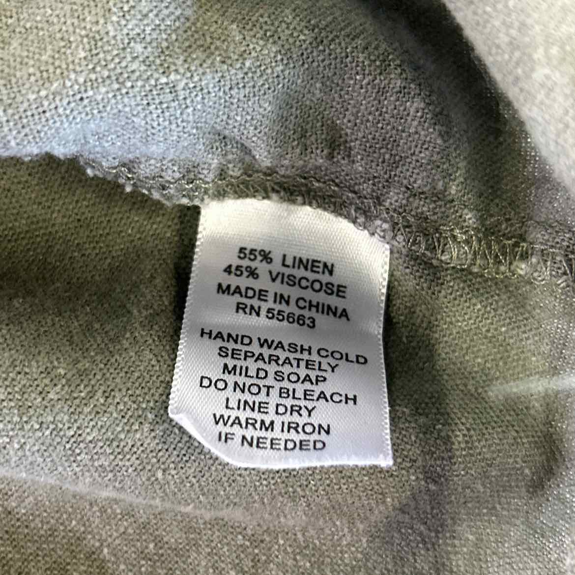 Nicole Miller Size L Green Preloved Blouse SS
