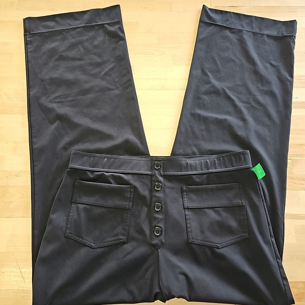 Halara Size XLT Black Polyester Elastane Preloved Athletic Pants