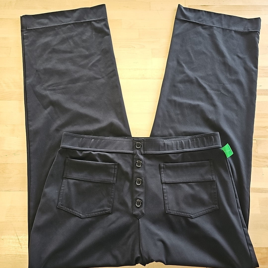 Halara Size XLT Black Polyester Elastane Preloved Athletic Pants