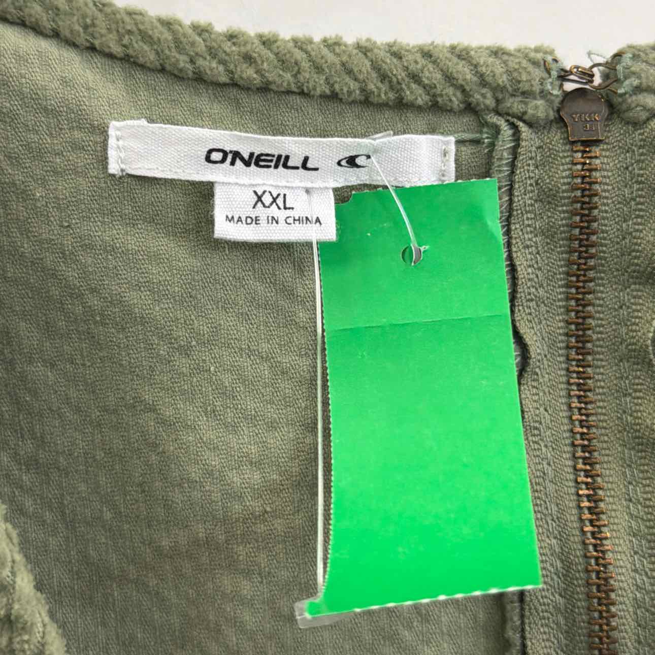 O'Neill Juniors' Poppy Sleeveless Corduroy Mini Dress - Oil Green