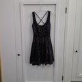 Windsor Size 3/4 Black Sequined Preloved Dress