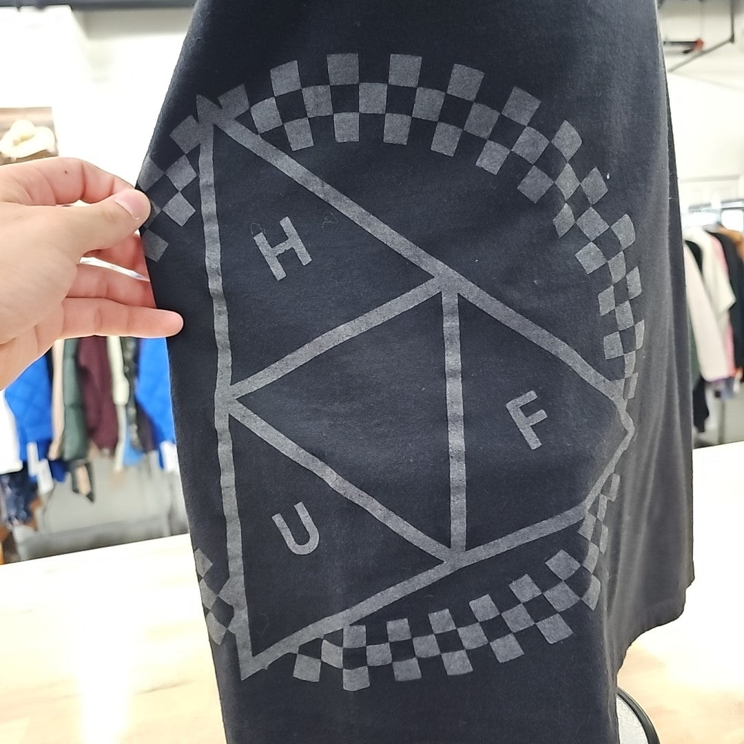HUF Men's Size M Black MENS T-shirt