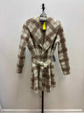 New York Clothing co Size PM Cream & Brown New Coat