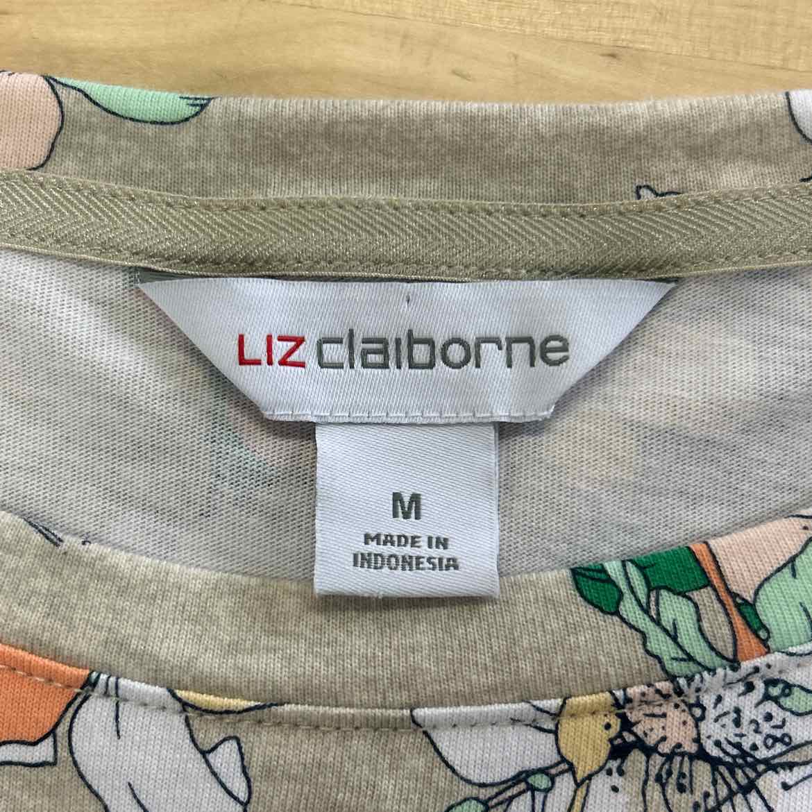Liz Claiborne Size M Multi-Color Preloved T-Shirt SS