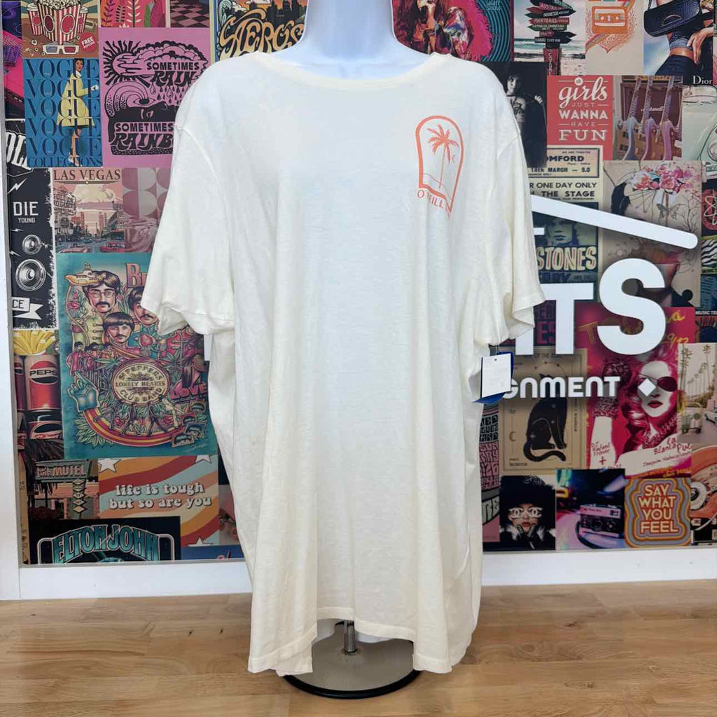 O'Neil Size XL Byron Palms Cotton Crewneck T-Shirt