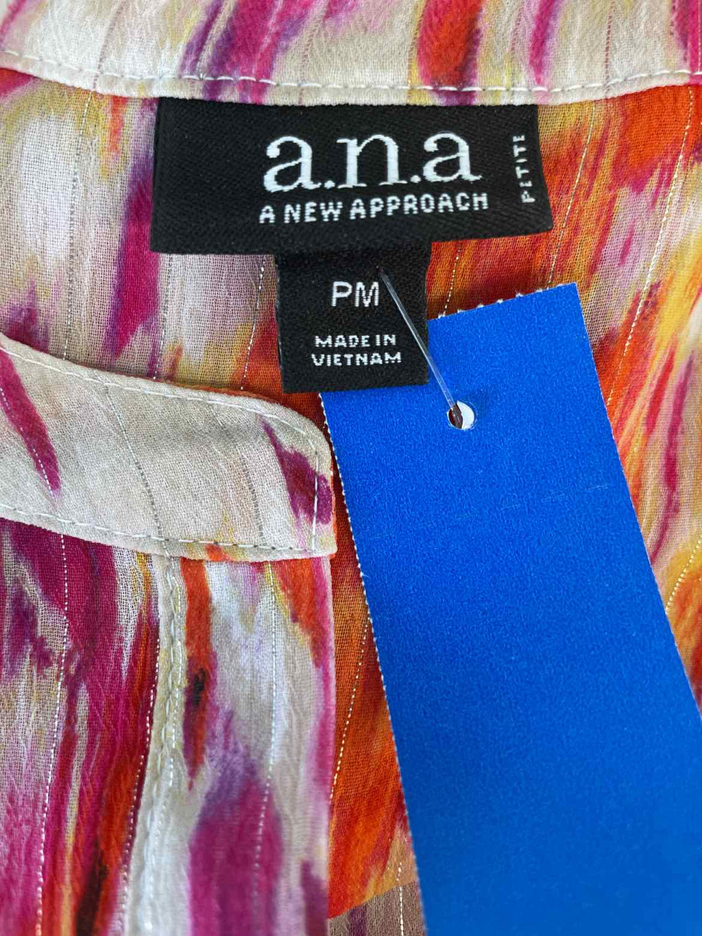 a.n.a Size PM Orange Print Sleeveless