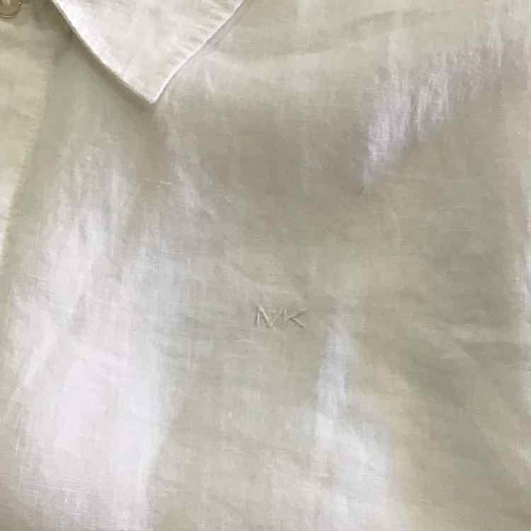 Michael Kors Classic Linen Point Collar Shirt