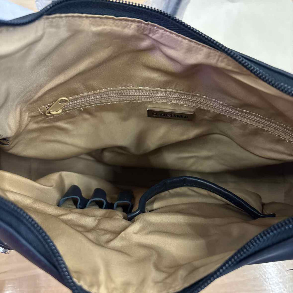 Giani Bernini Nappa Leather Hobo NavySilver NWT