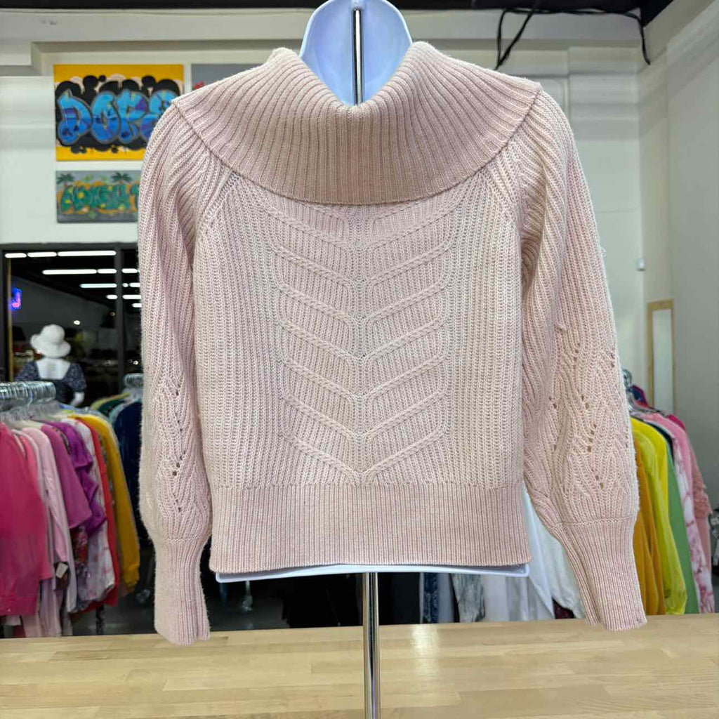 White House Black Market Size XS Pink Knit Preloved Sweater