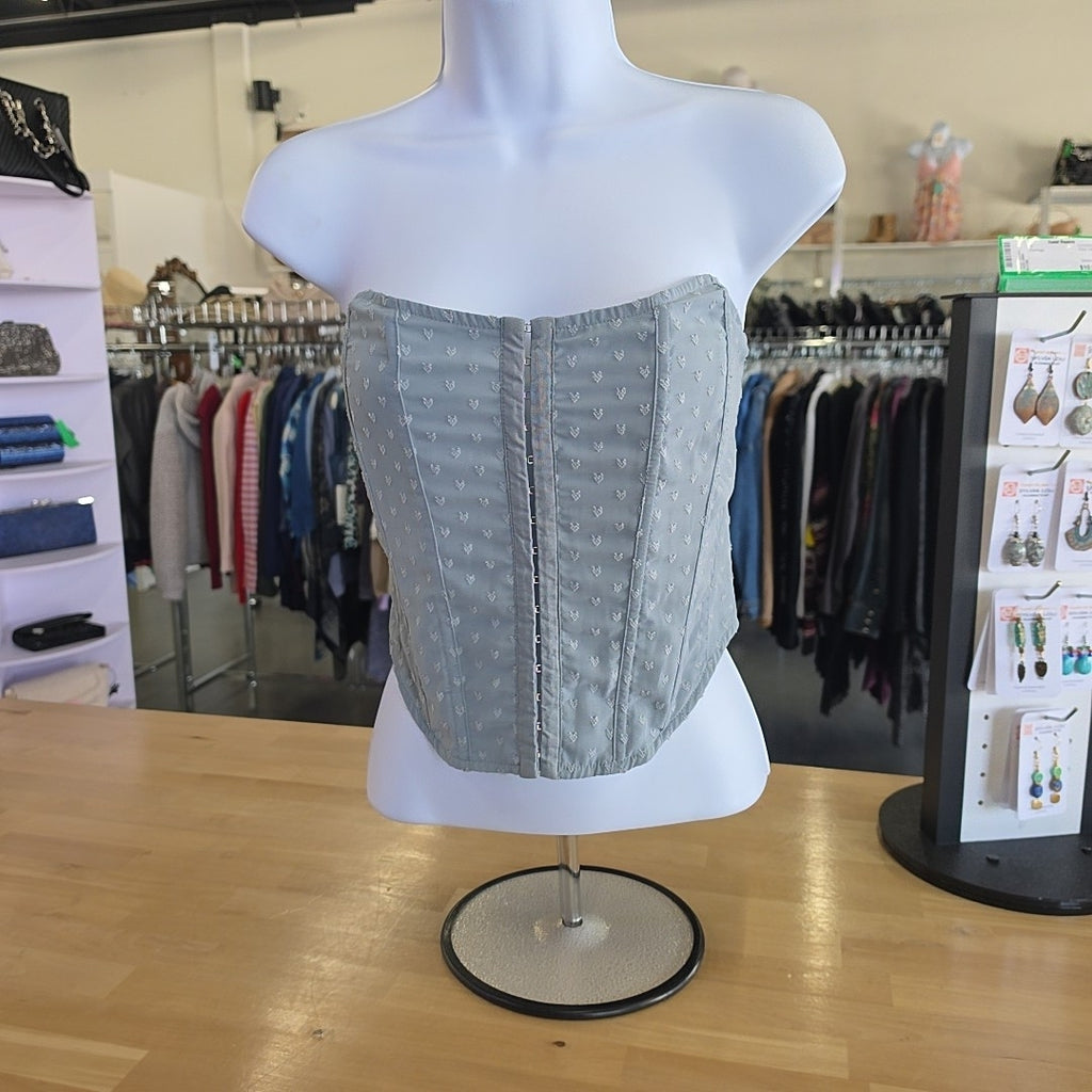 Kendall & Kylie Size S Blue Preloved Corset