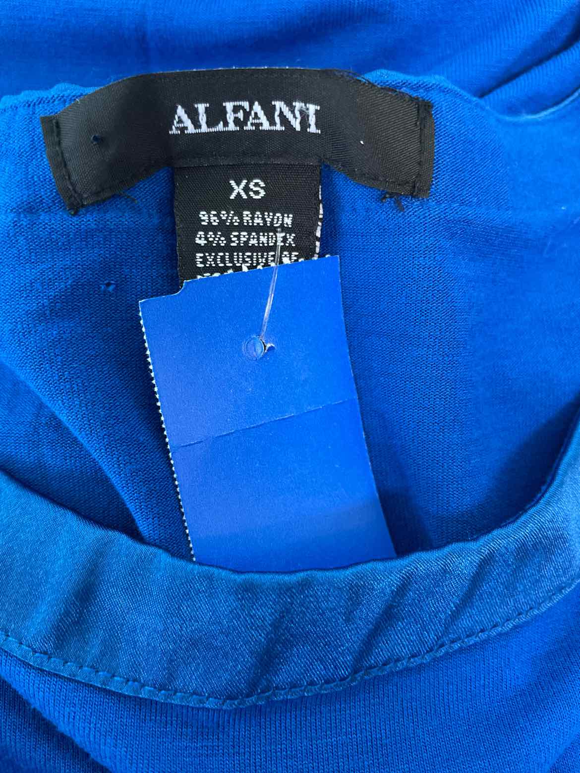 Alfani Size XS Bright Blue Shirt