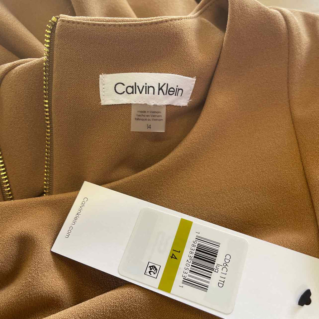 Calvin Klein Size 14 Brown New Dress