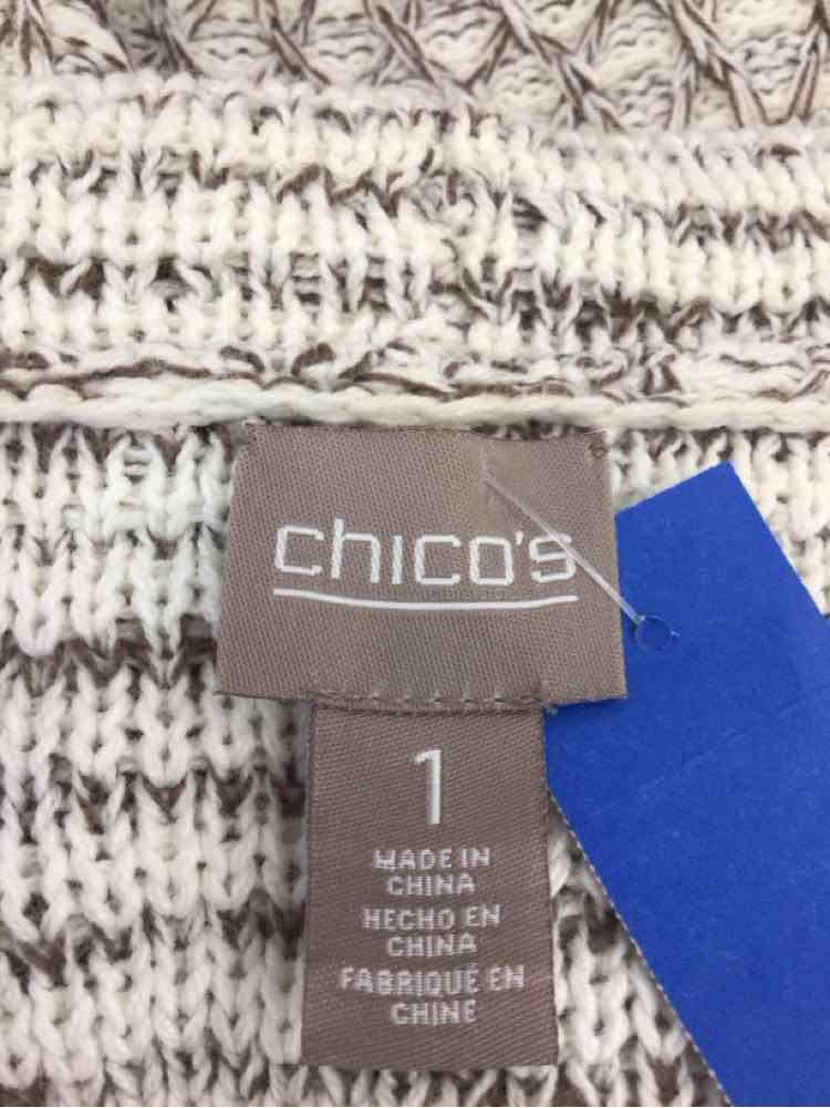 Chico's Size 1 Gray Preloved Sleeveless