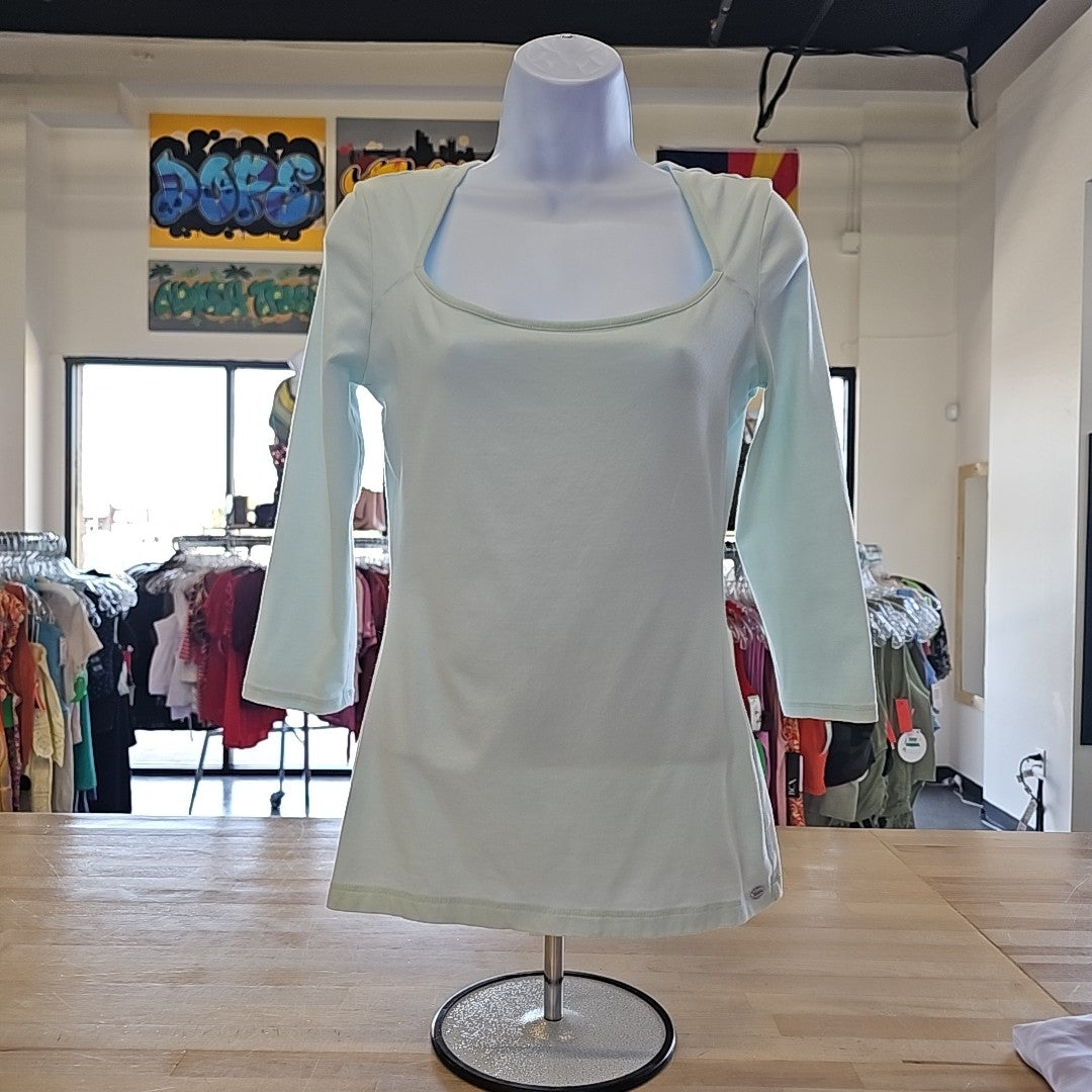 Guess Size M Blue Preloved Blouse LS