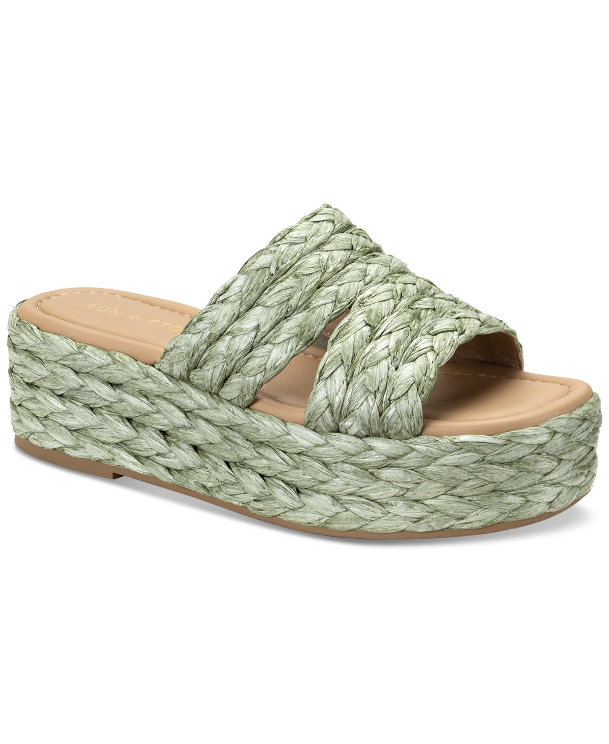 Sun Stone Size 9.5 Green Sandals